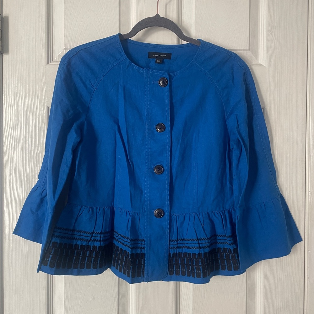 Ann Taylor Vibrant Blue Jacket